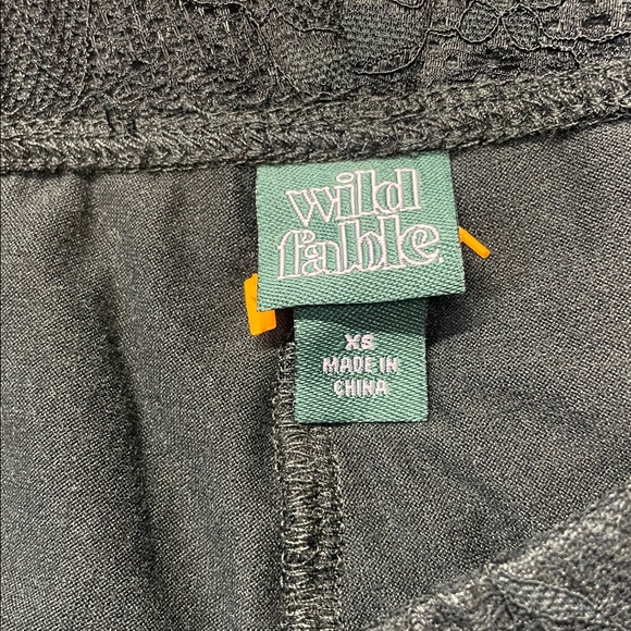 Wild Fable Crochet Knit Lace Sheer Black Flare Pants Various Sizes | NWOT - Picture 5 of 6